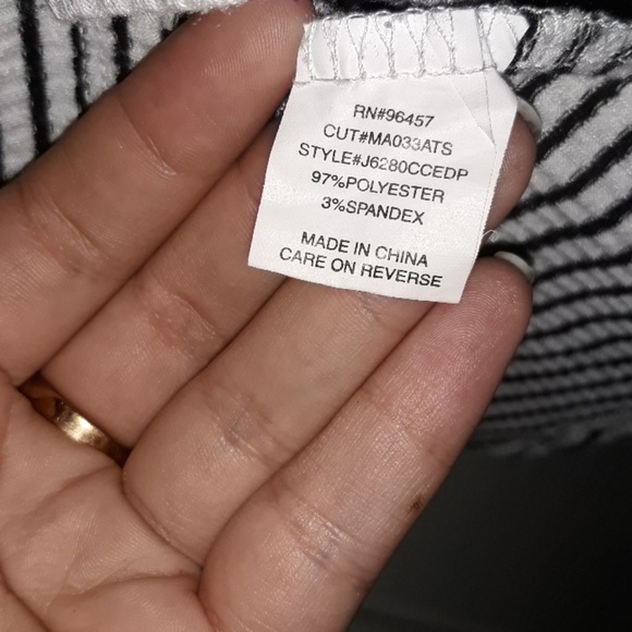 SALE! Long sleeves striped peplum top - Picture 3 of 5